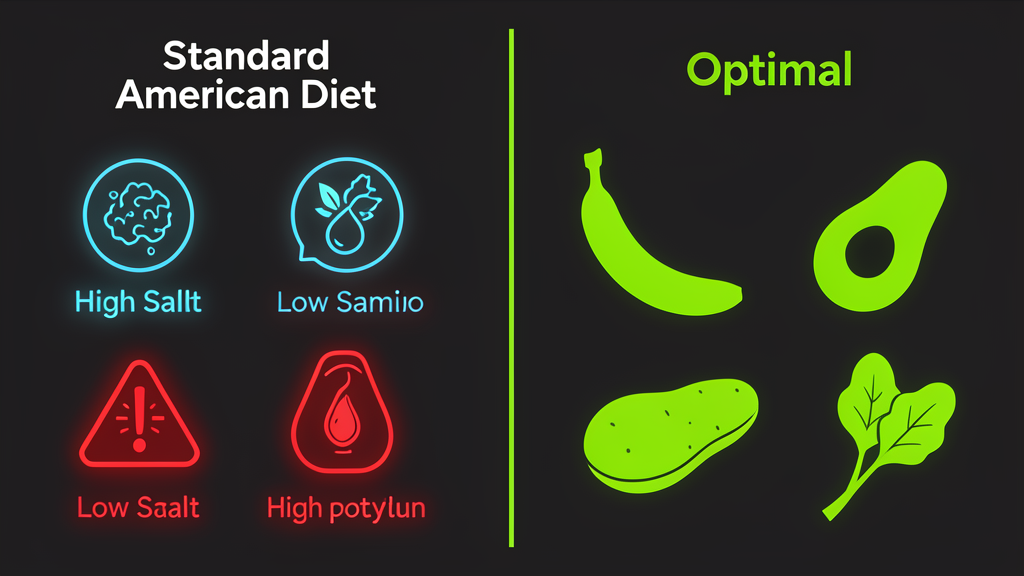 Sodium to potassium ratio infographic